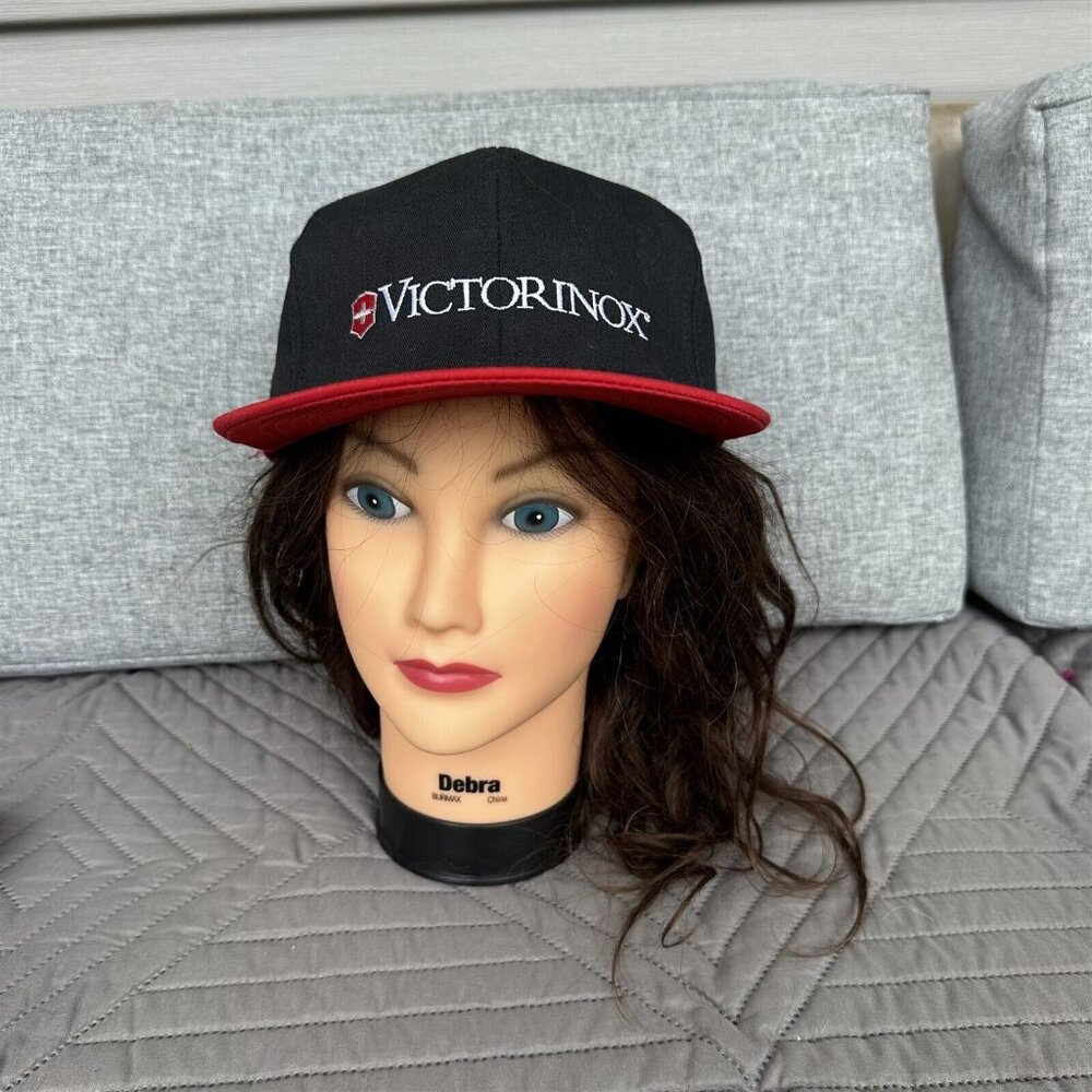 Victorinox Swiss Army Knives Baseball Cap Hat Black Red K Products USA